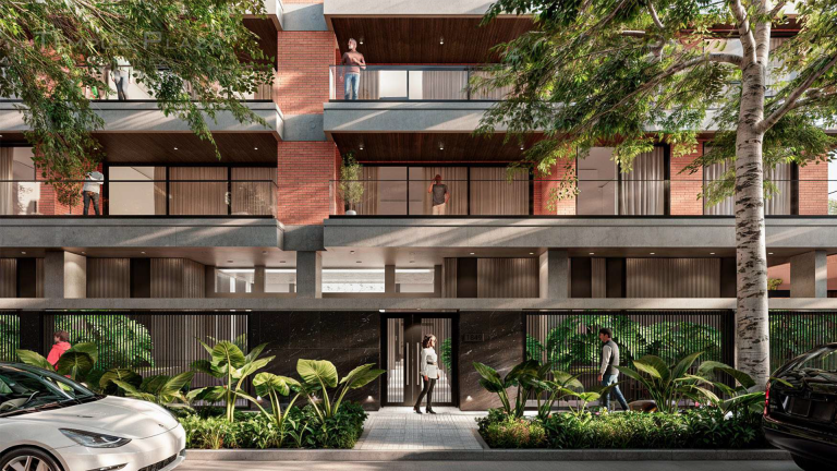 Render exterior del edificio Tempus Plaza