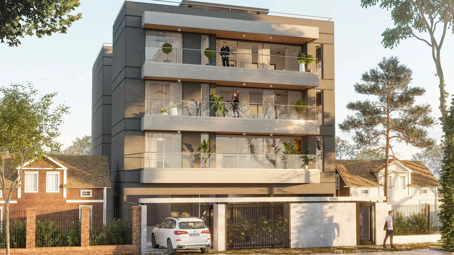 Render exterior del edificio Tempus Acassuso III